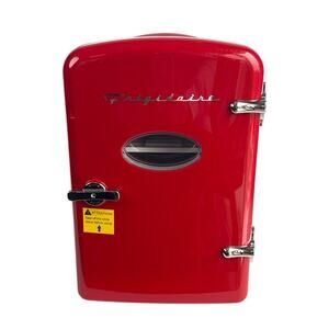 Frigidaire Retro 6-Can Mini Fridge – Red | New No Box | Small Front Mark